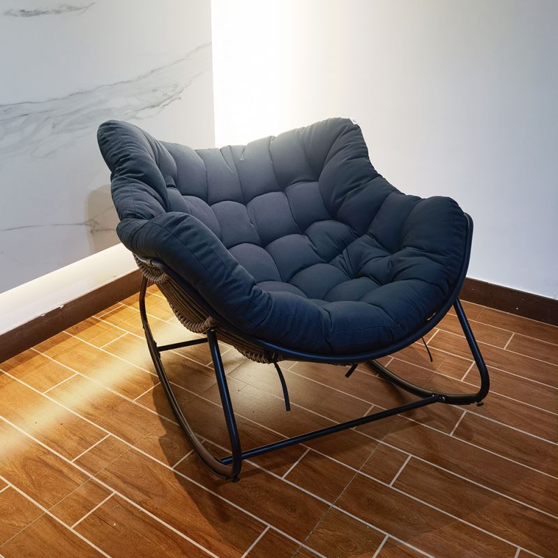 Relax Single Sofa Nordic Rocking Chaise Lounger Indoor Outdoor Wicker Recliner Rattan Swing Egg Chair Living Room Leisure Chair