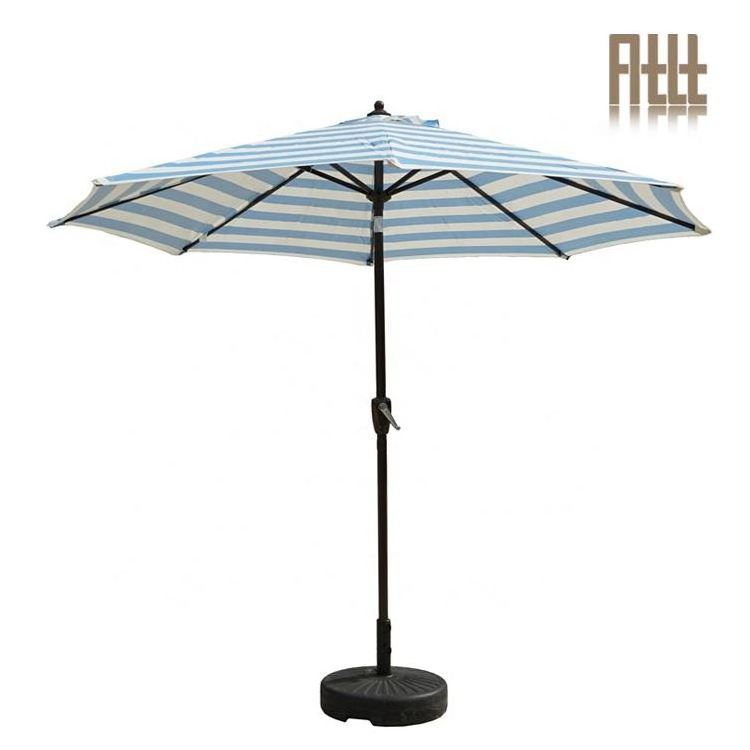 Yinzhou Living Automatic Patio Umbrella Outdoor Big Led Half Beach Sunshade Umbrella Parasol Patio Umbrella