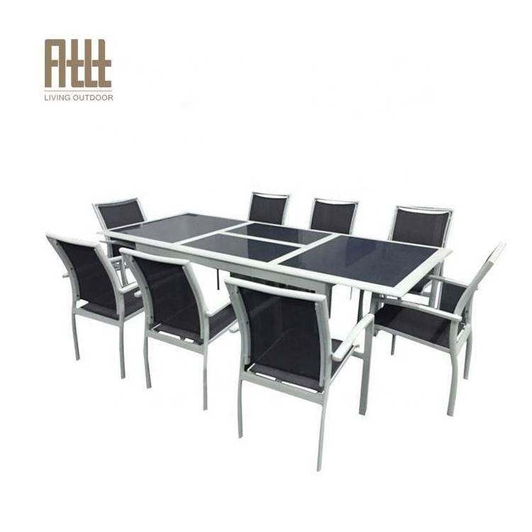 Aluminum Bistro Armchair Outdoor Table Set Cast Iron Garden Furniture