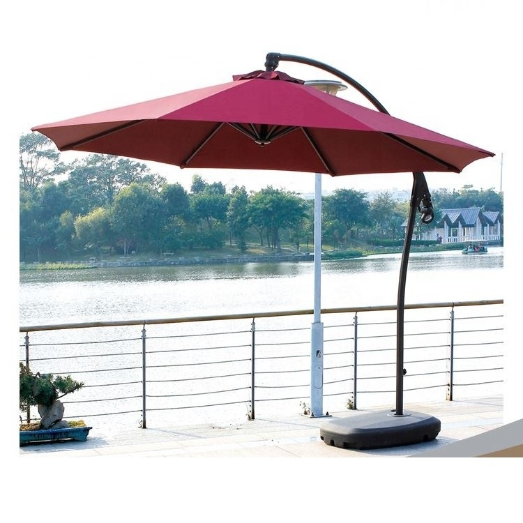 Yinzhou Living Promotional Outdoor Polyester Folding Patio Umbrella Garden Parasols Umbrellas