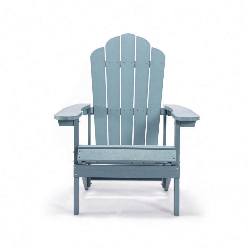 Yinzhou Living Outdoor Furniture Manufacturer Plastic Teak Adirondack Chair Resin Folding Adirondack Chair