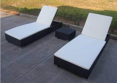 Yinzhou Living Best Sale Factory Directly Rattan Outdoor Furniture Sunbed