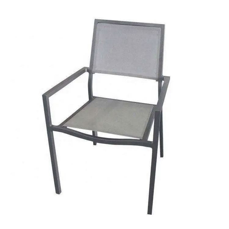 Yinzhou Living Luxury Chairs Dining Table Aluminum Garden Furniture Aluminium Outdoor Retro Metal Patio Chair