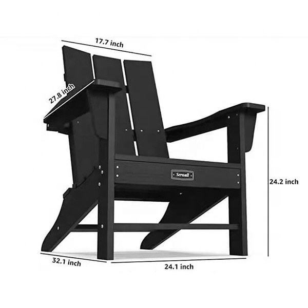 Yinzhou Living Hot Sale Plastic Teak Adirondack Chair Resin Folding outdoor chair garden furniture