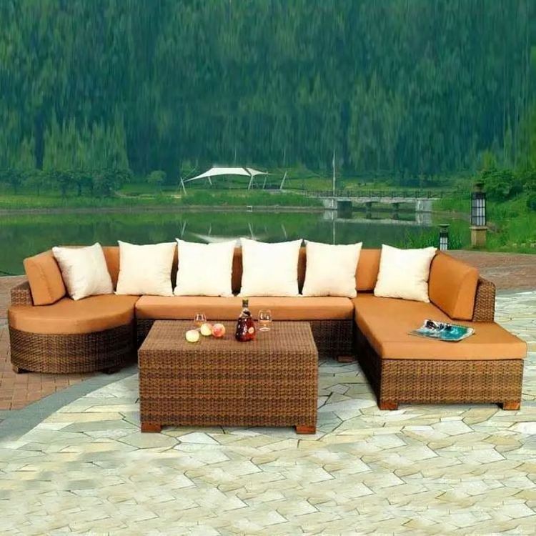 Yinzhou Living Modular Dining Pool Sofa Sets Cushions Outdoor Rattan Wicker Furniture Of 4 Patio Set