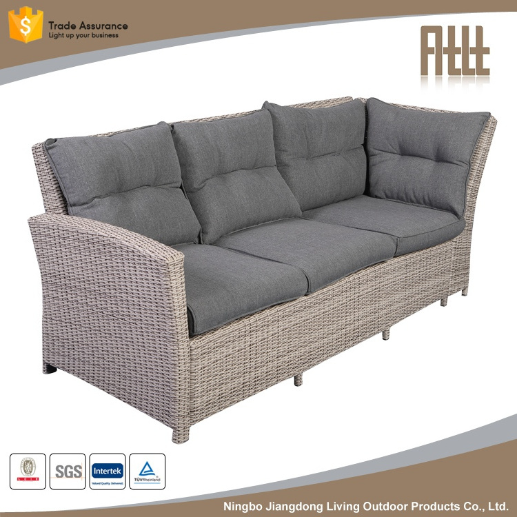 Synthetic Durable PE Outdoor 3 Piece Patio Rattan Garden Furniture sofa set