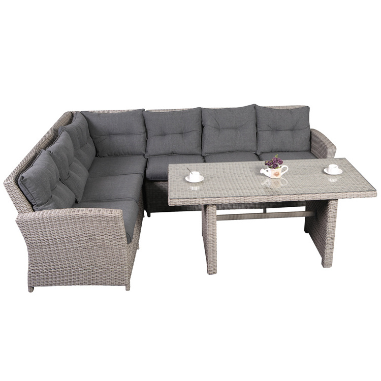 Synthetic Durable PE Outdoor 3 Piece Patio Rattan Garden Furniture sofa set