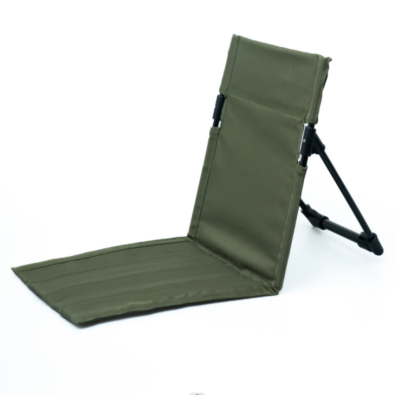 low profile versatile aluminum portable seat cushion lazy folding outdoor Stadium beach ground floor backrest camping chair