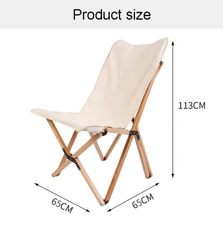 extra large giant oversized 113cm canvas massive outdoor beach folding butterfly beech wood camping chair for big guy plus size