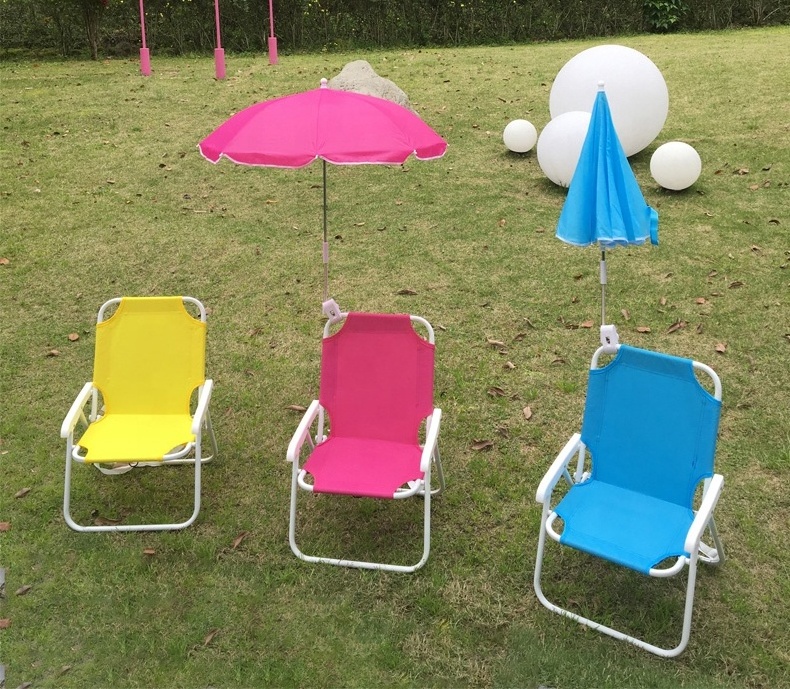 amazing metal portable children toddler kids folding beach chairs and umbrella for kids