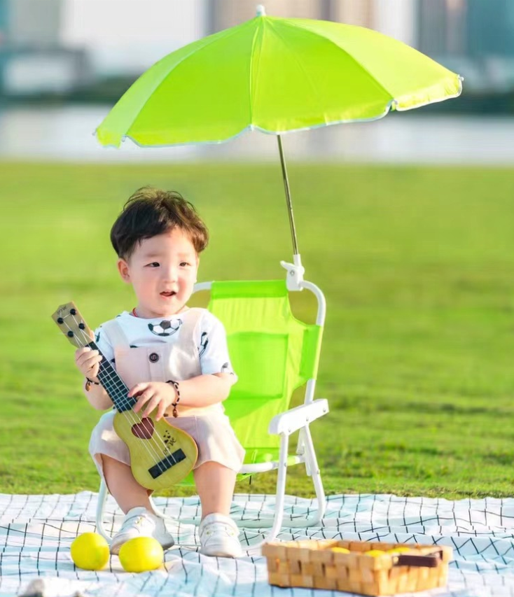 amazing metal portable children toddler kids folding beach chairs and umbrella for kids