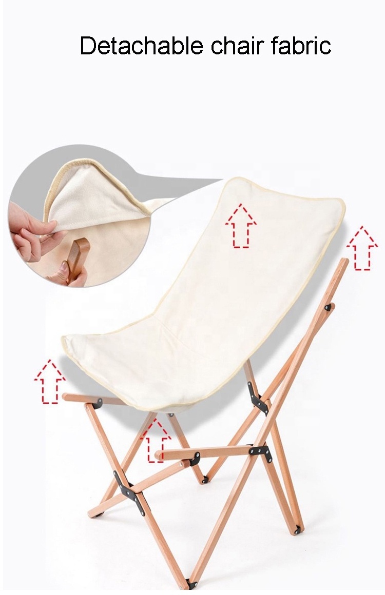 extra large giant oversized 113cm canvas massive outdoor beach folding butterfly beech wood camping chair for big guy plus size