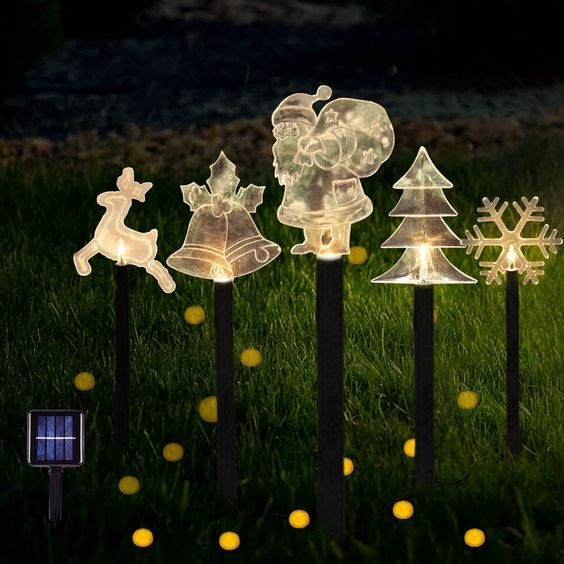 Rgb Colorful Solar Led Snowman Stake Light For Garden Landscape Park Villa Holiday Outdoor Party Christmas Pathway