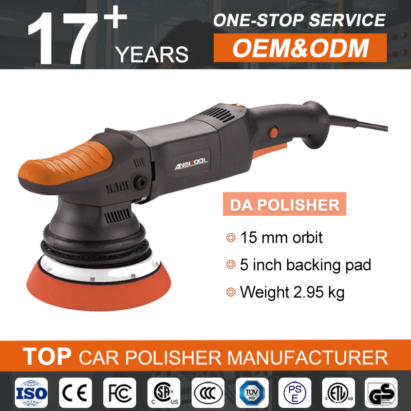 ANSITOOL Wholesaler  DA Polisher-5 Inch Buffing Machine 15mm Random Orbital Electric Car Polishing Machine