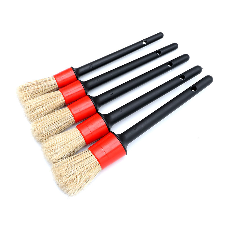 2022 New 5pcs Car Detailing Brush Set, Automotive Detail Brushes For Interior and Exterior Car Cleaning For Car