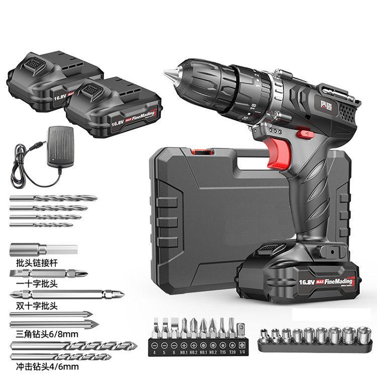 Custom Mechanical Rechargeable Household Combination Tool 25V 18V Cordless Power Craft Drill Lithium Battery Cordless Drills Set