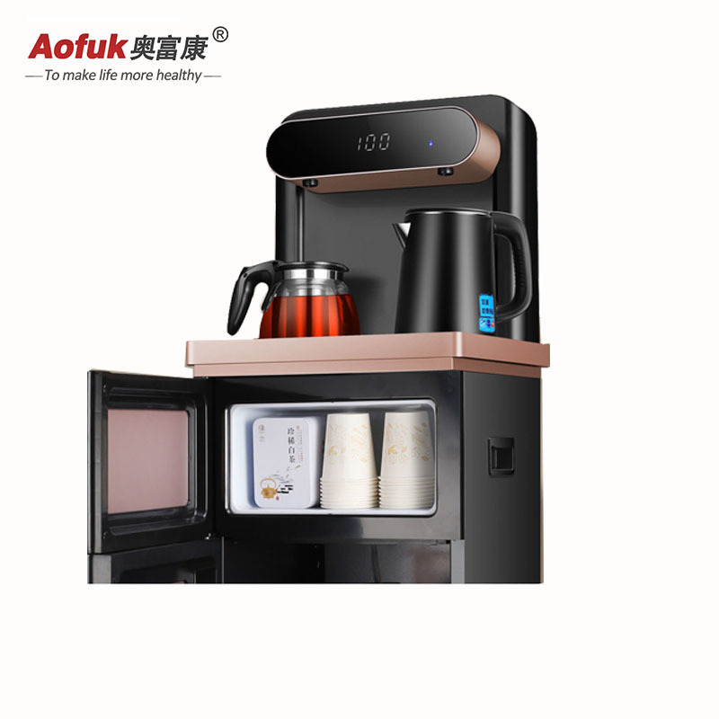 New intelligent  hot and cold water dispenser bottom loading automatic dispenser touch plane control Tea bar machine dispenser