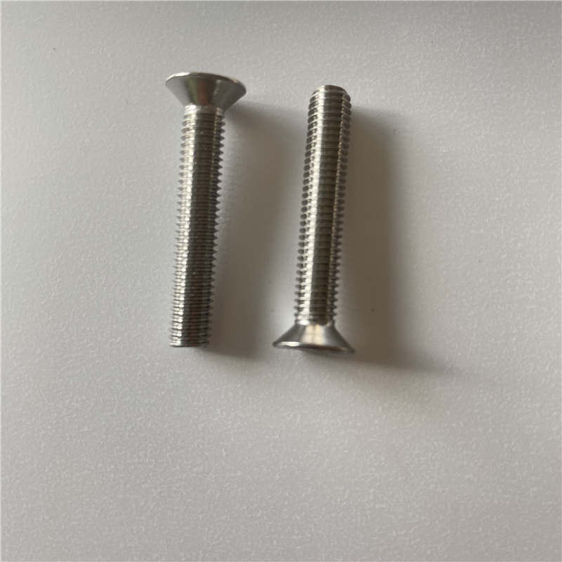 good quality cross recessed countersunk stainless steel din965 flat head machine screw