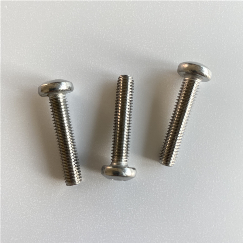 factory stock cross recessed din7985 pan head stainless steel machine screws