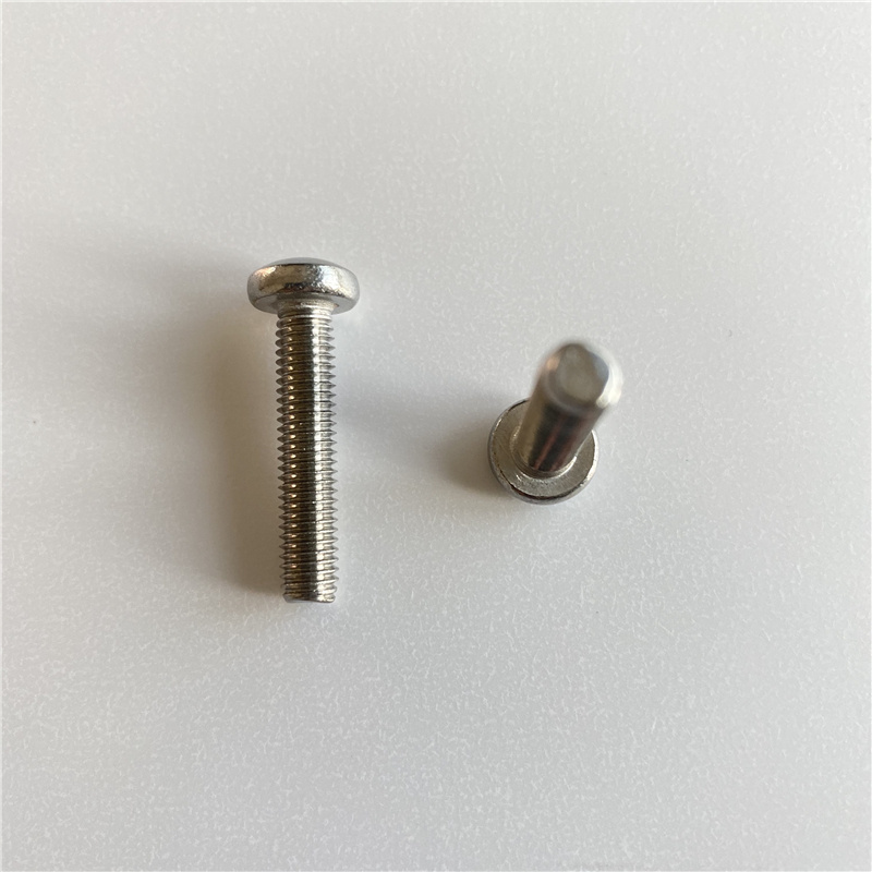 factory stock cross recessed din7985 pan head stainless steel machine screws