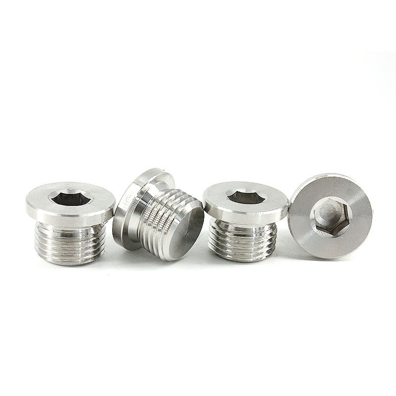 Hexagon Socket Male Threaded Plug Screw DIN908 For Oil Pipe