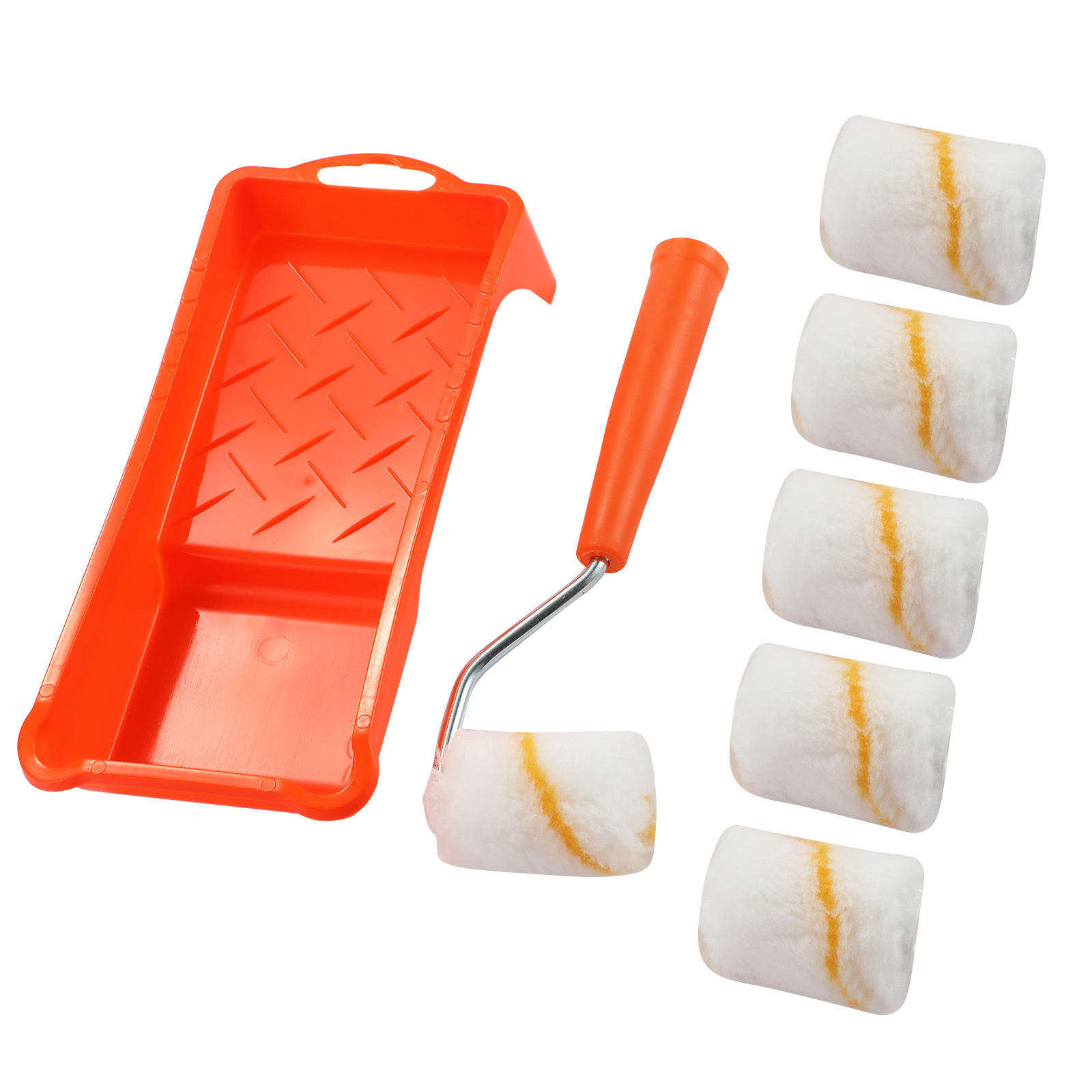 DIY  paint tools 2 inch mini foam cover mini fiber sleeves Paint Roller Brush Set Manufacturer