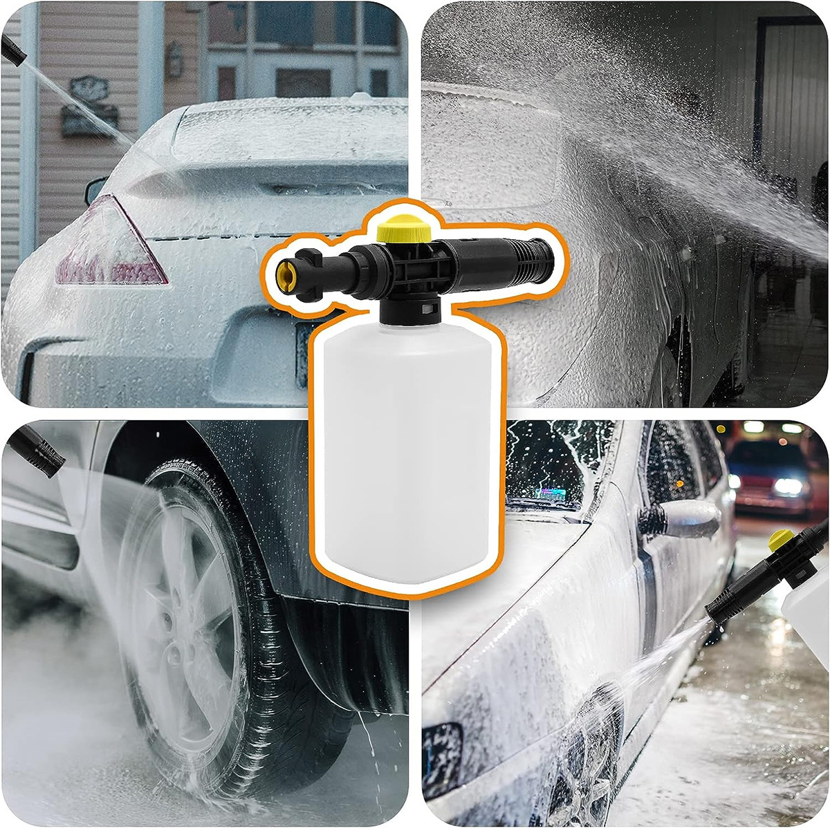 car wash cannon foam gun snow foam cannon filter mesh foam cannon with spray gun