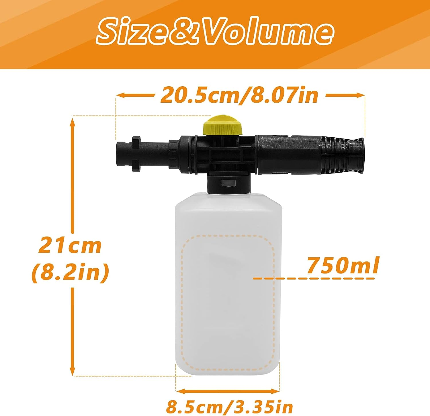 snow foam lance cannon quick release wall mount hold foam cannon soap - pressure washers foam cannon wi