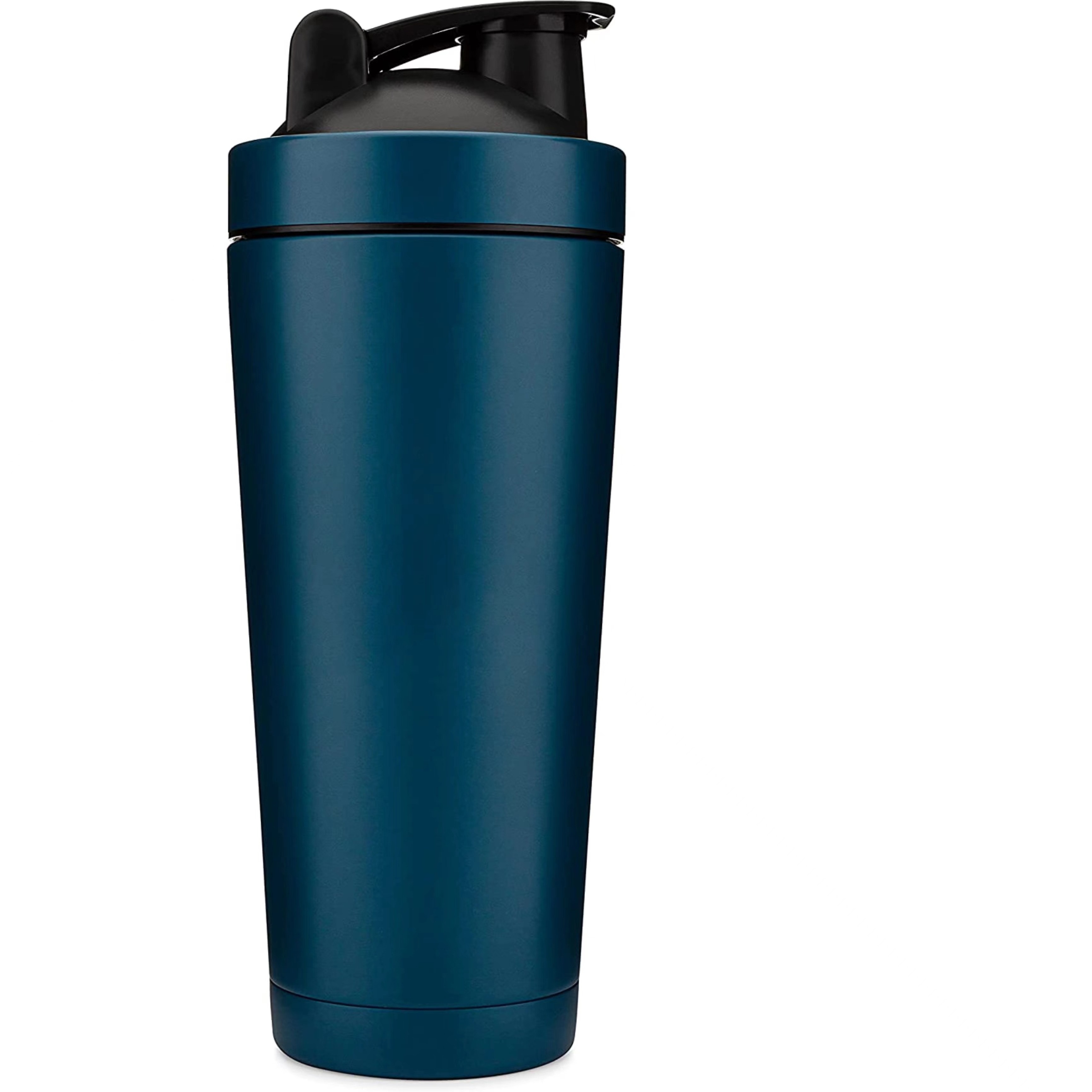 24Oz Insulated Stainless Steel Shaker Bottle with ball, Double Walled Vacuum Protein Mixes Shaker Cup