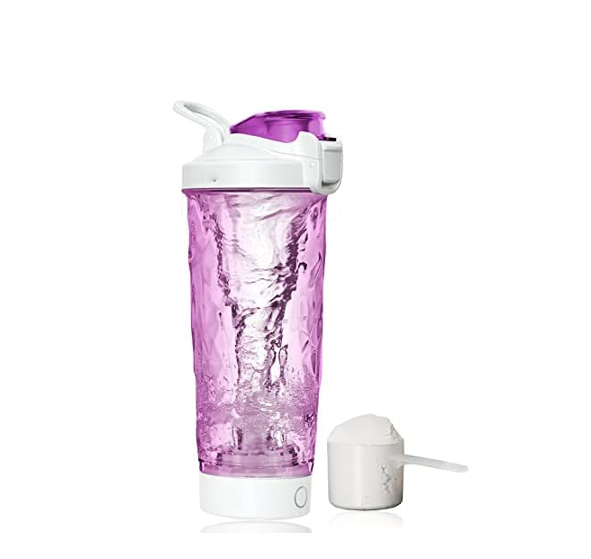 Electric Protein Shaker Bottle, 24 oz USB Rechargeable Shaker Bottles for Protein Mixes with BPA Free, shaker bottle