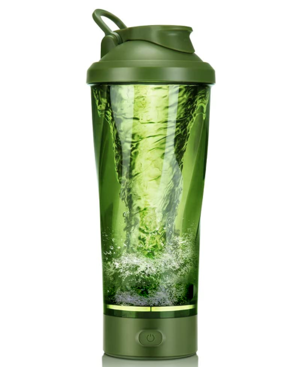 Electric Protein Shaker Bottle, 24 oz USB Rechargeable Shaker Bottles for Protein Mixes with BPA Free, shaker bottle