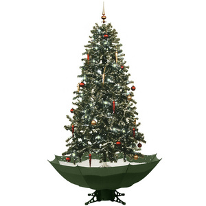 210cm Xmas Tree Snow Giant Tall Arbol De Navidad Snowing Fountain Artificial Christmas Tree With Umbrella Base