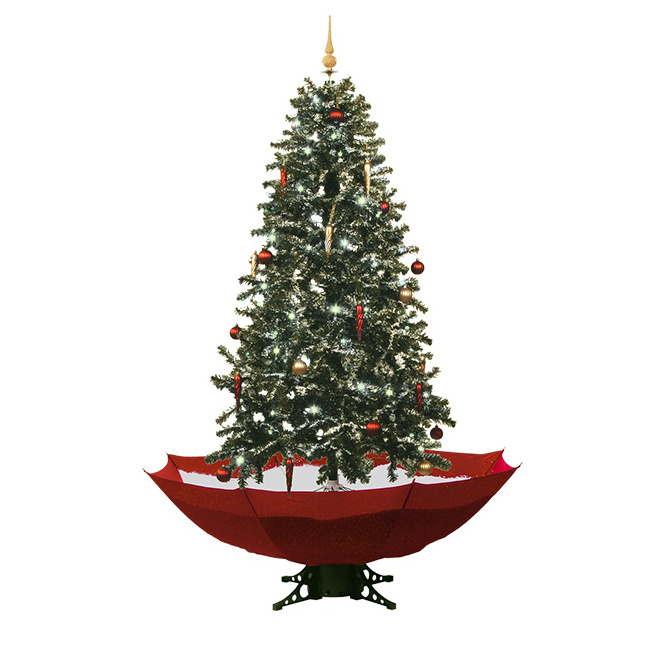 210cm Xmas Tree Snow Giant Tall Arbol De Navidad Snowing Fountain Artificial Christmas Tree With Umbrella Base