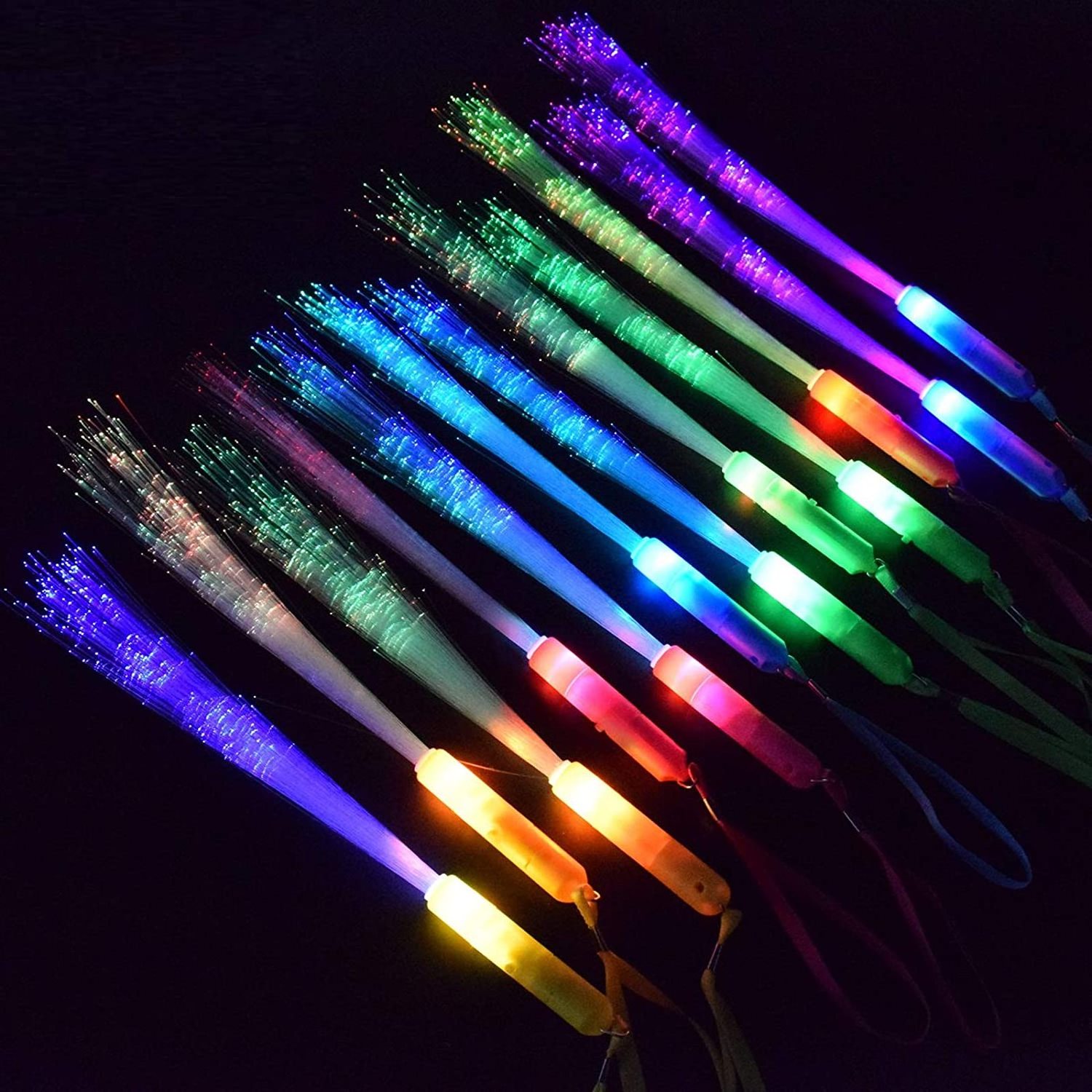 LED Glow Fiber Wand Stick Light Up Wand Optic Wand Flashing Stick Flashing For Party Favors