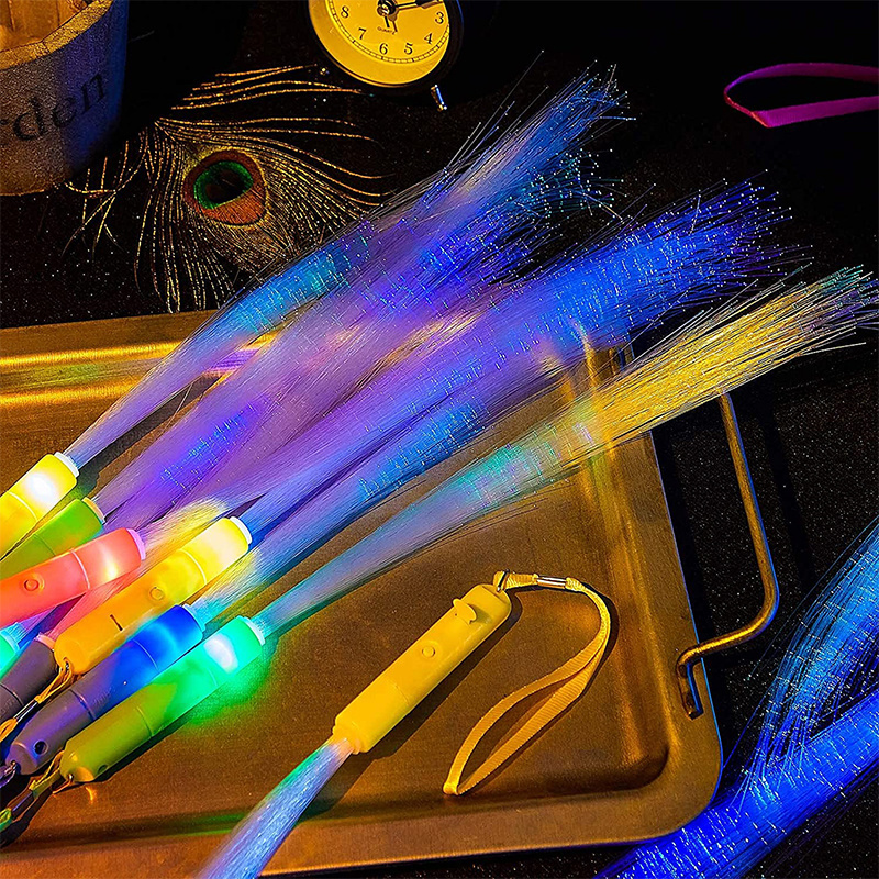 LED Glow Fiber Wand Stick Light Up Wand Optic Wand Flashing Stick Flashing For Party Favors