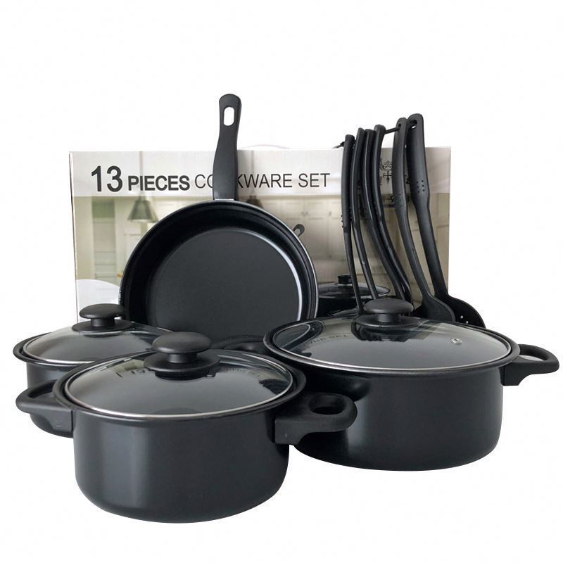 Royal Union 13pcs  kitchen housewares iron non stick kitchen pots cookware sets pots for gift