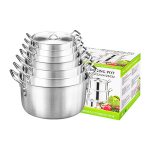 Best Selling Casserole 7pcs Pots With Lid Hot Pots Cookware Set Aluminum Cookware Kitchen Cooking Set