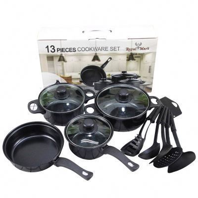 Royal Union 13pcs  kitchen housewares iron non stick kitchen pots cookware sets pots for gift