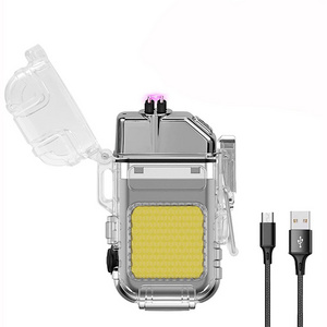 Rechargeable USB Electric Arc Lighter With COB LED Light