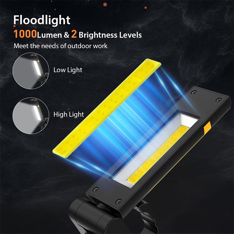 Portable Cordless Magnetic Rechargeable LED Foldable Stand Trouble Worklight