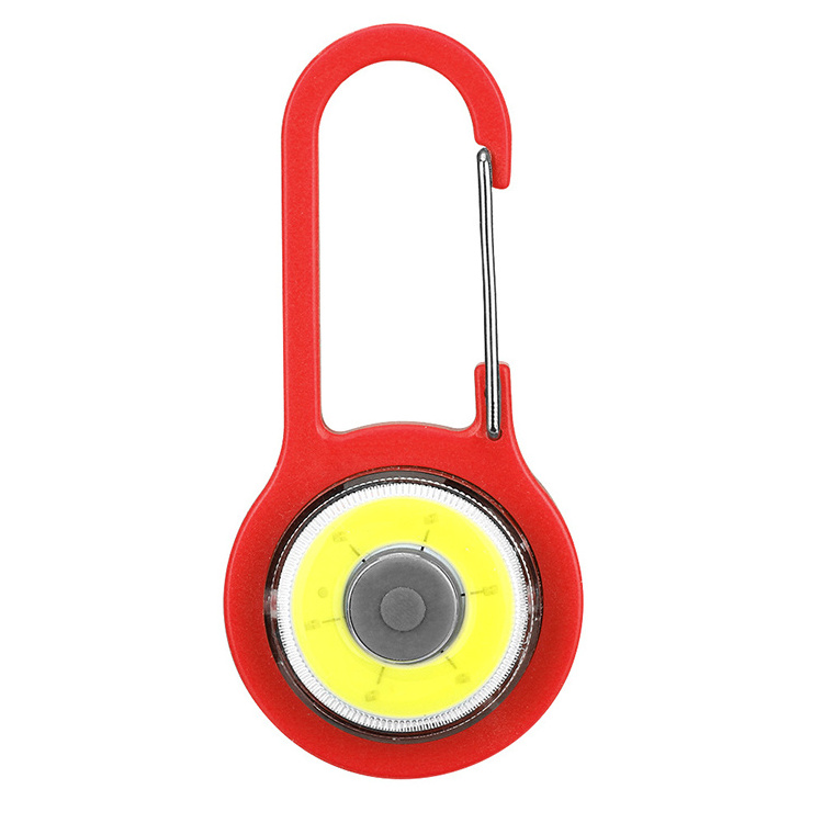 Portable Ultra Bright Mini COB LED Keychain Carabiner Flashlight