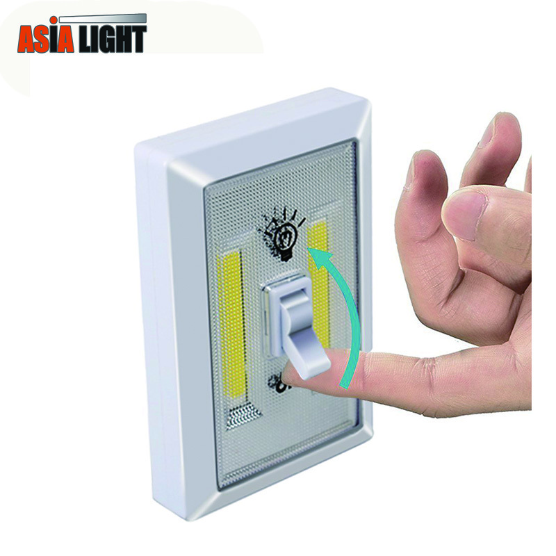 Battery Operated Cordless Wireless COB Light Switch