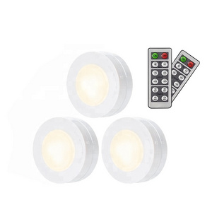 6 LED Wireless LED Puck Lights with Remote