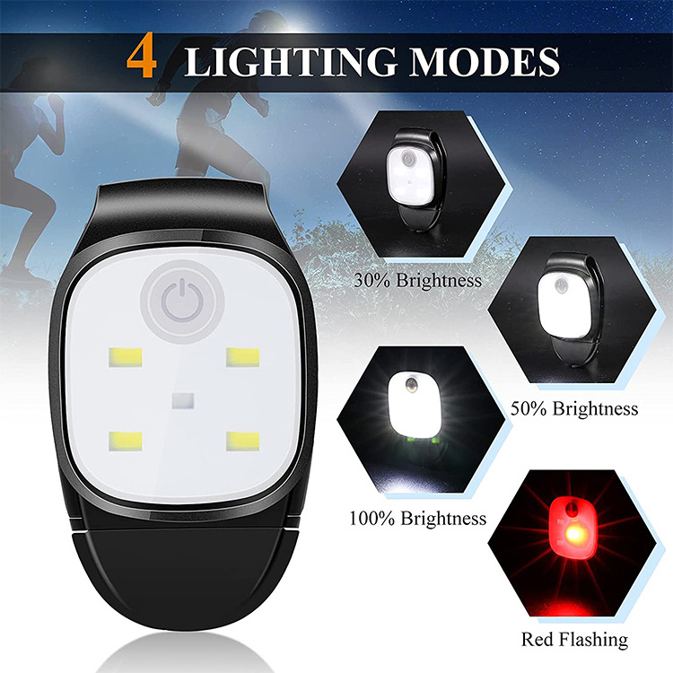 LED Flashlights Clip on Flashlight Night Safely Nursing Night Light Hands Free Strong Magnetic to Grip Clothing