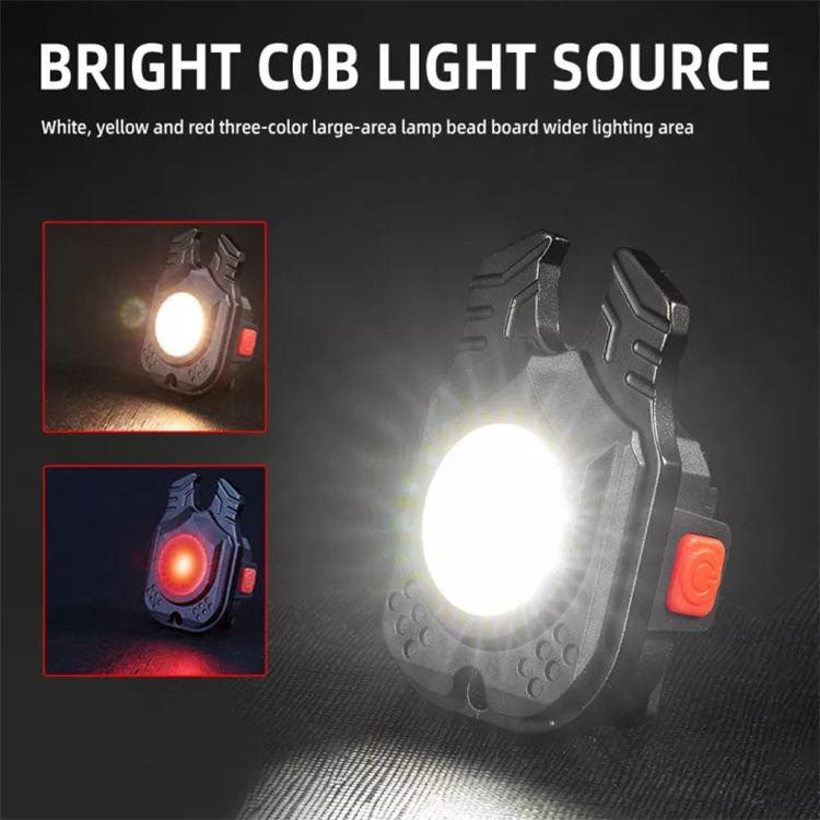 Rechargeable Magnetic 500 Lumen Small Mini COB LED Keychain Work Light