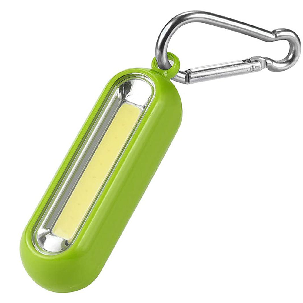 Pocket COB LED Keychain Light Emergency Torch Key Chain Led Flash Light With Carabiner