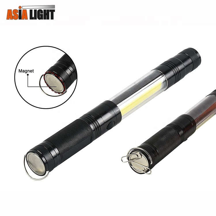 Telescopic Pick Up Finding Searching Tool Extendable Magnetic LED Flashlight