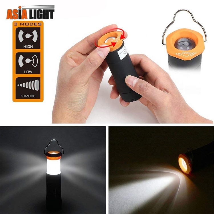 Portable 2 in 1 LED  Telescopic Camping Lantern