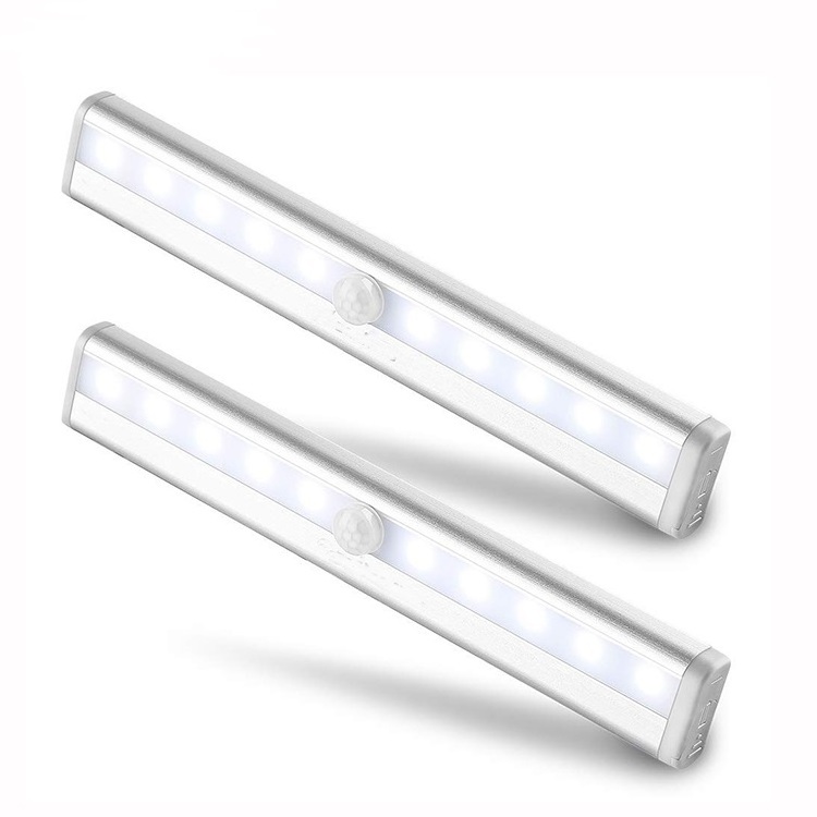 Aluminum Alloy 10 LED PIR Motion Sensor Closet Light