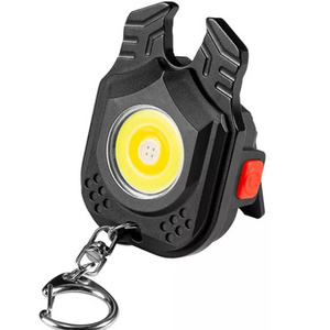 Rechargeable Magnetic 500 Lumen Small Mini COB LED Keychain Work Light